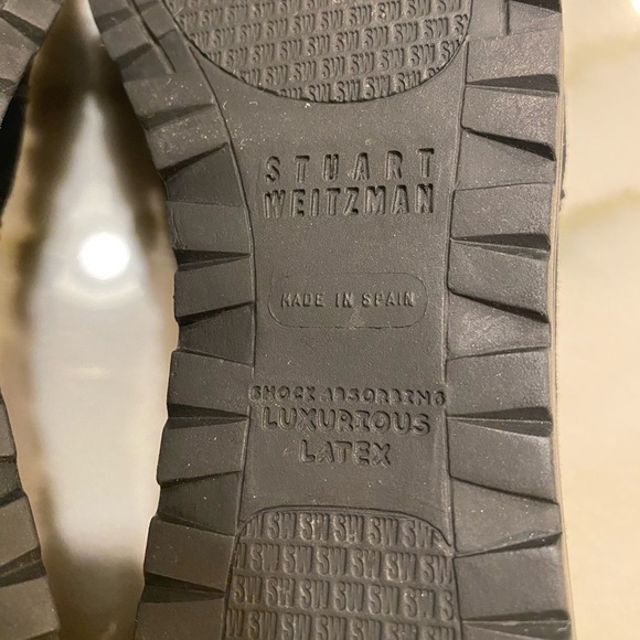 Stuart Weitzman Loafers Size 6 Black Suede Leather - Picture 13 of 15